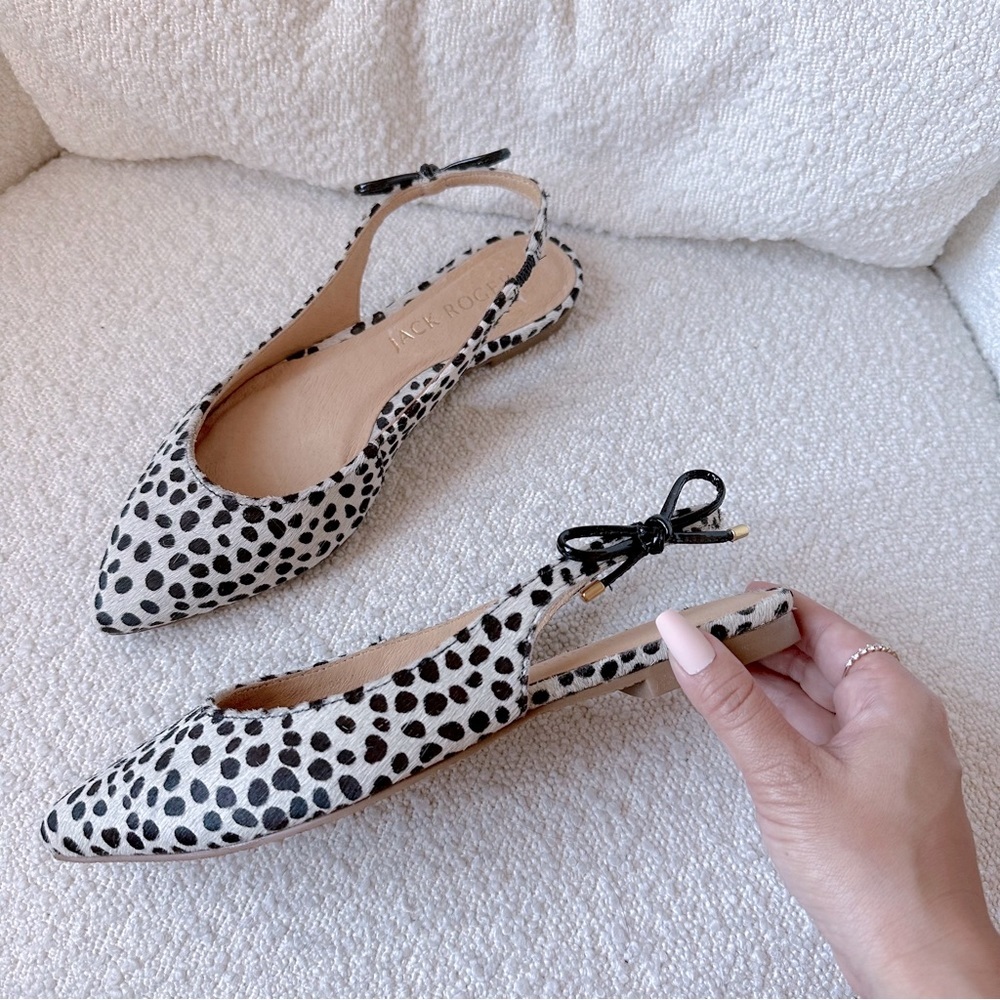 Jack Rogers Womens Serena Slingback Black Pointed Toe Slingbacks Shoes